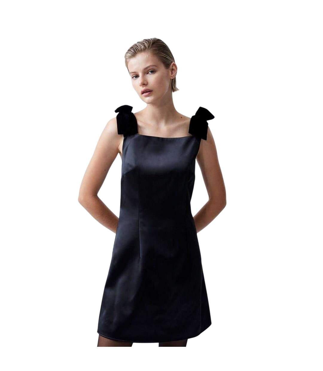 Robe Courte Carey Femme Noir French Connection-4