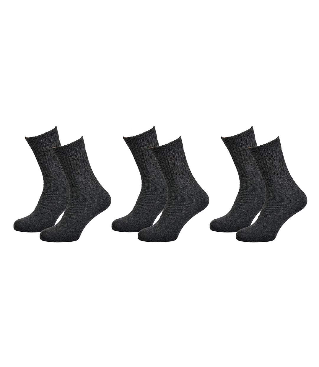 Chaussettes homme C17 JEANS Confort et qualité -Assortiment modèles photos selon arrivages- Pack de 6 paires C17 jeans Tennis anthracite-4