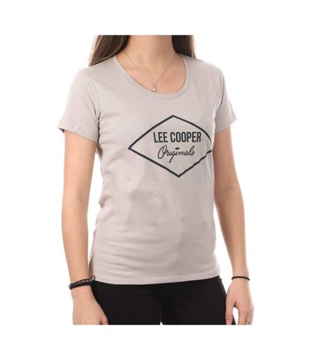 T-shirt Gris Femme Lee Cooper Ota