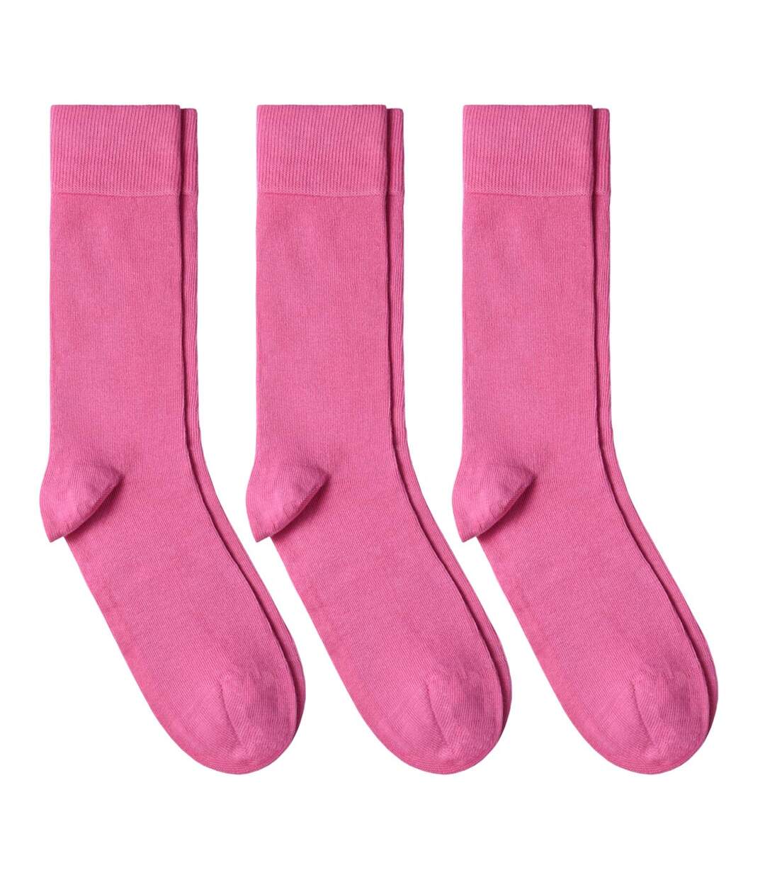 Chaussettes jersey unies – Lot 3 paires  - Fabriqué en UE