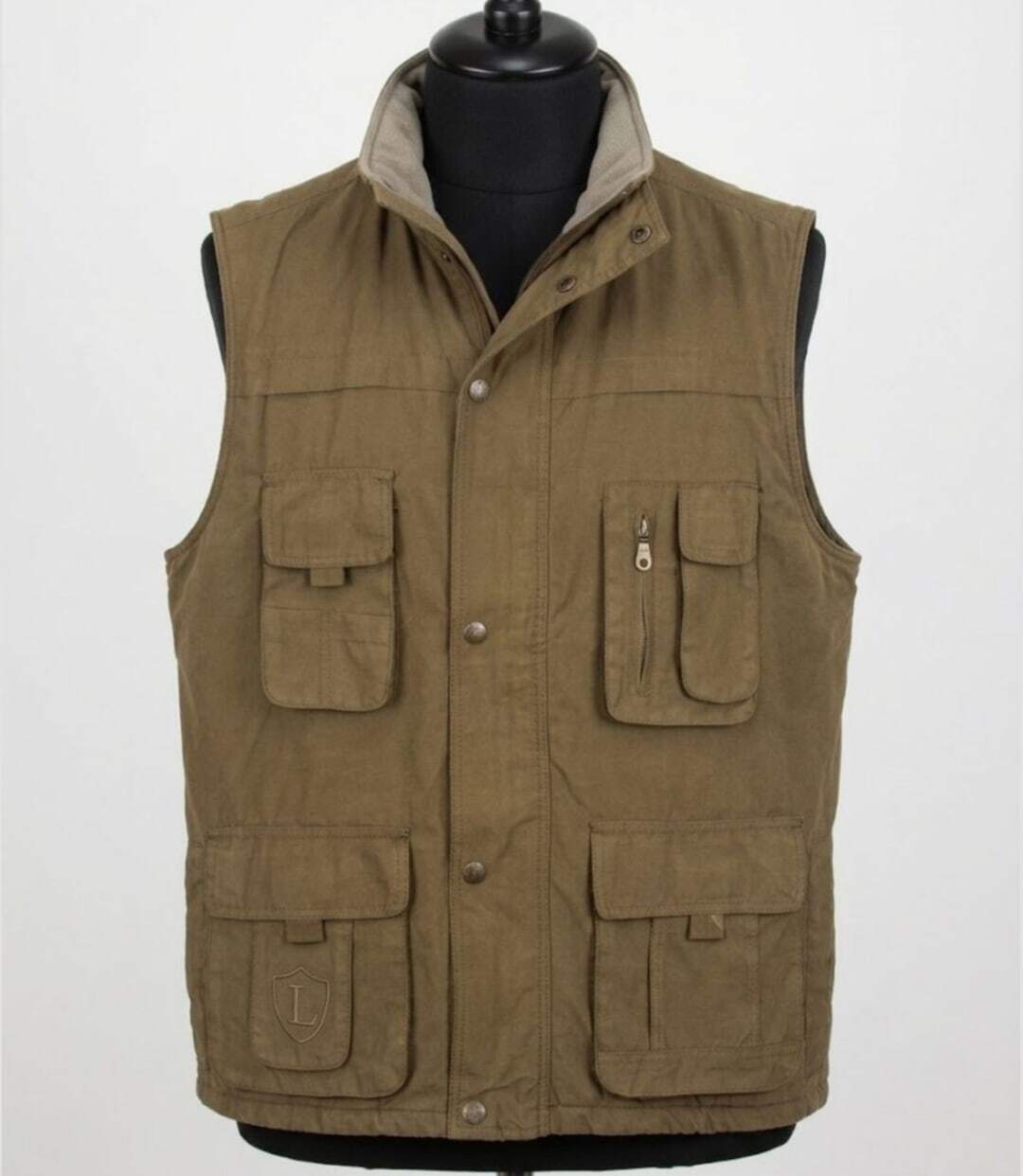 LEDERTYS LY0305 — Gilet sans manches marron : tissu déperlant et doublure polaire-3
