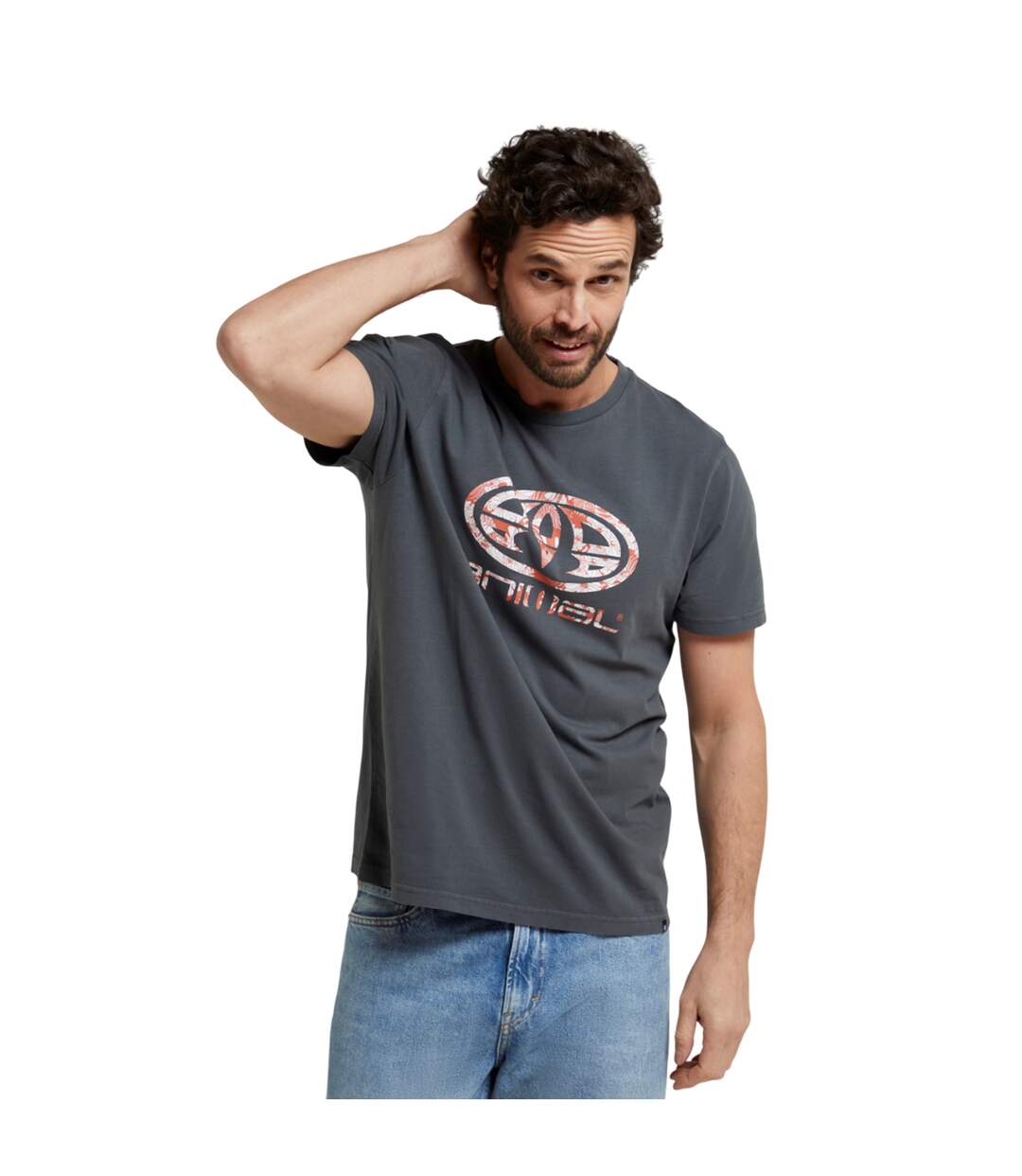 Mens Jacob T-shirt Charcoal Animal-3
