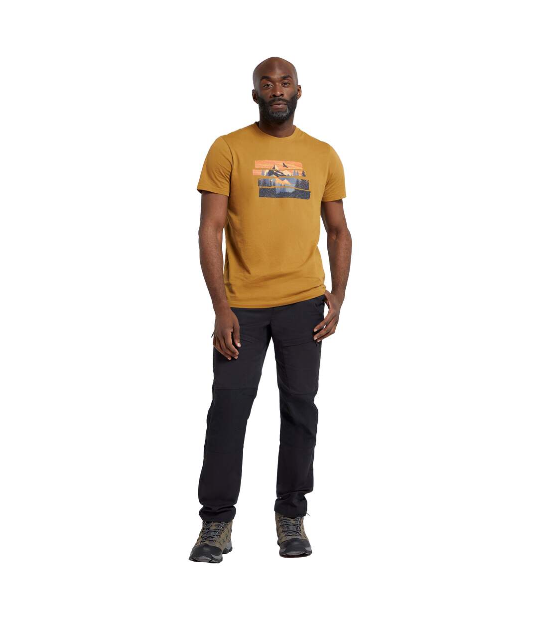 T-shirt mountain explorer homme beige Mountain Warehouse