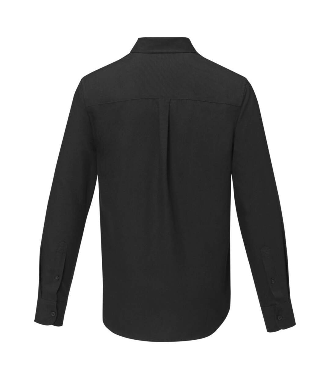 Mens pollux long-sleeved shirt solid black Elevate