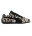 Womens/ladies Speedcat Zebra Print Suede Flat Trainers Black White Puma-1
