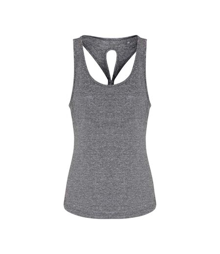 TriDri Womens/Ladies Yoga Knot Vest (Black Melange) - UTRW6537