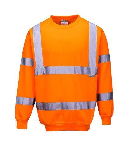 Portwest Mens Hi-Vis Safety Sweatshirt (Orange) - UTPW908