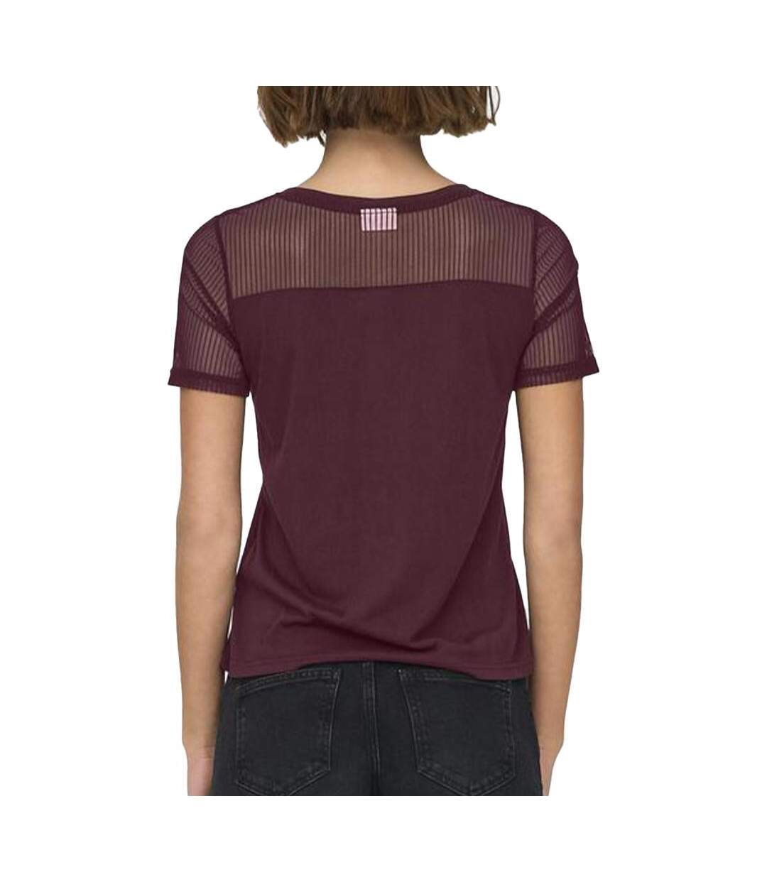 T-Shirt marron femme jdy stinne-2