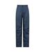 Womens/ladies spray waterproof over trousers navy Mountain Warehouse