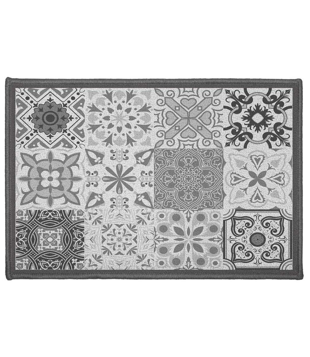 Tapis Déco Rectangle Persane 40x60cm Gris-1