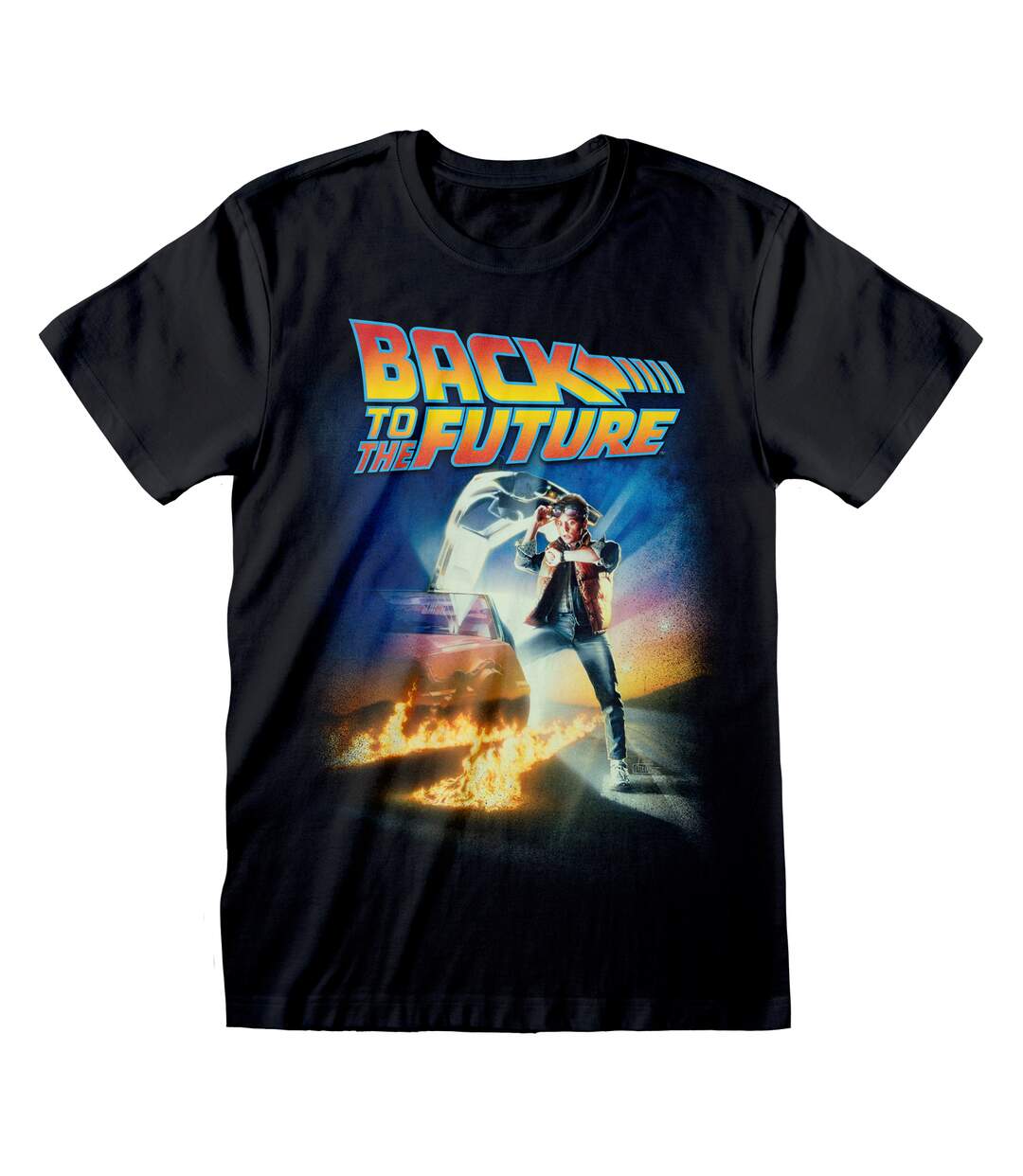 T-shirt adulte noir Back To The Future-1