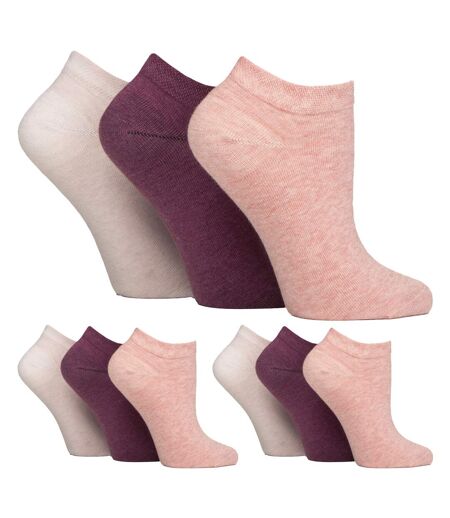 Lot de 9 chaussettes en coton Trainer pour femme