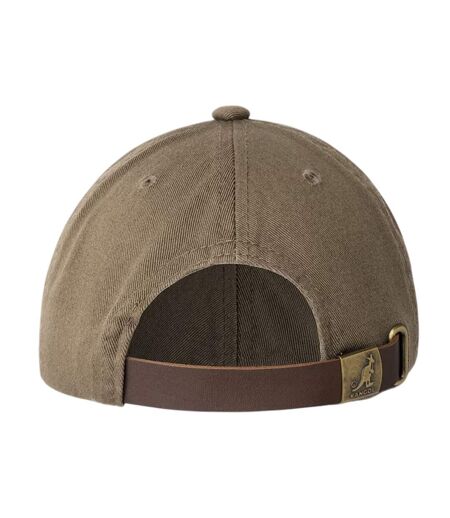 Leather Backstrap Baseball Cap Smog Kangol