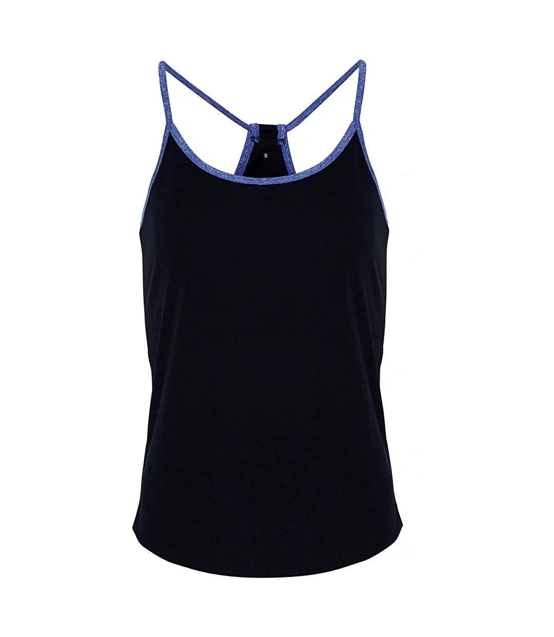 TriDri Womens/Ladies Yoga Vest (French Navy/Blue Melange) - UTRW6535