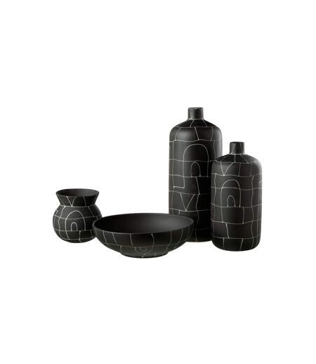 Paris Prix - Vase Déco En Céramique japan 18cm Noir