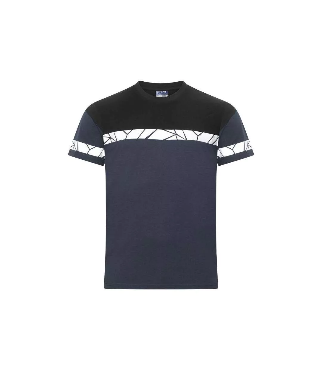 T-shirt Progression Homme Bleu Marine Noir Projob-1