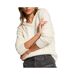 Pull écru femme morgan duveteuse-1