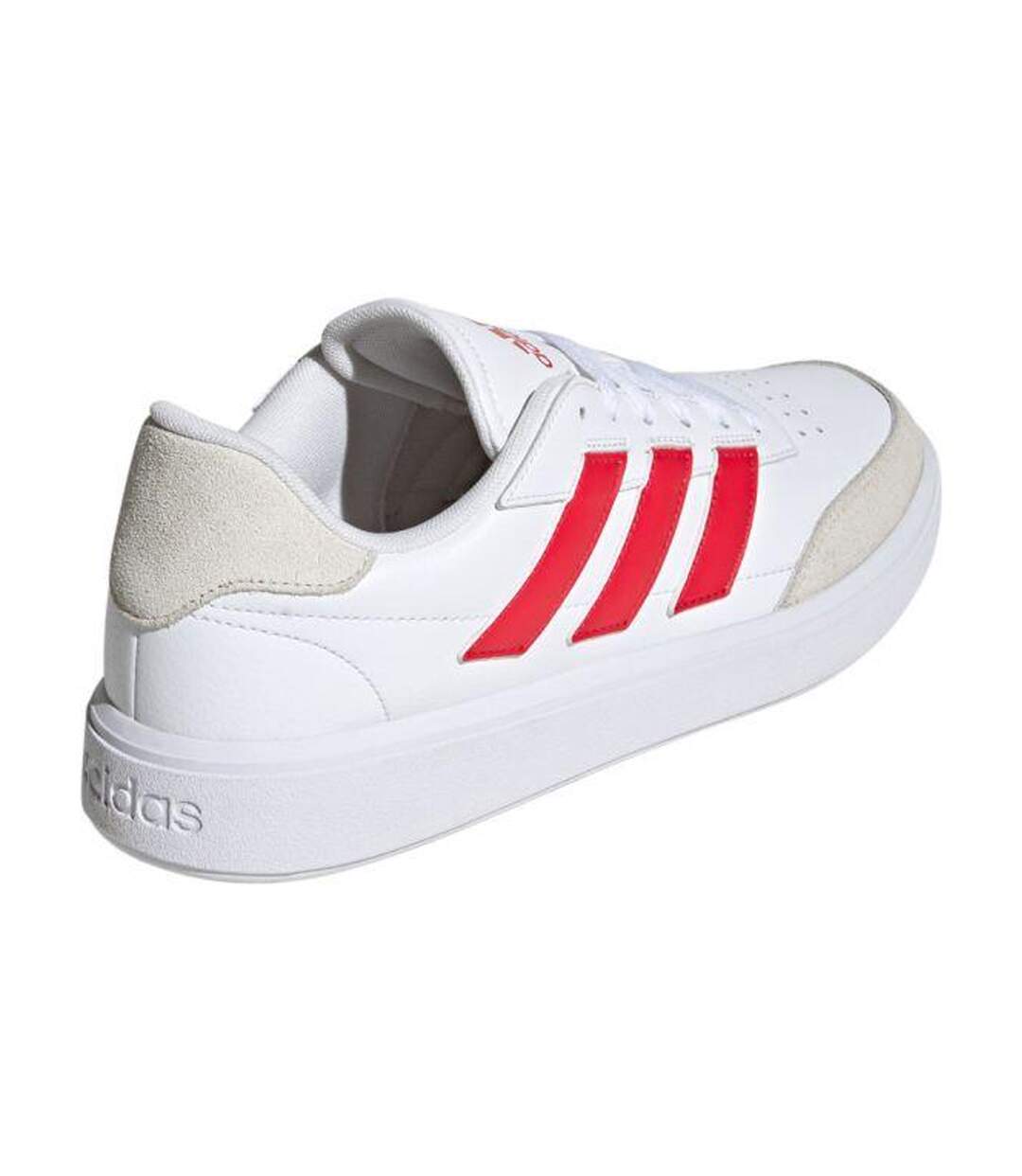Baskets Courtblock Homme Blanc Rouge Adidas-2