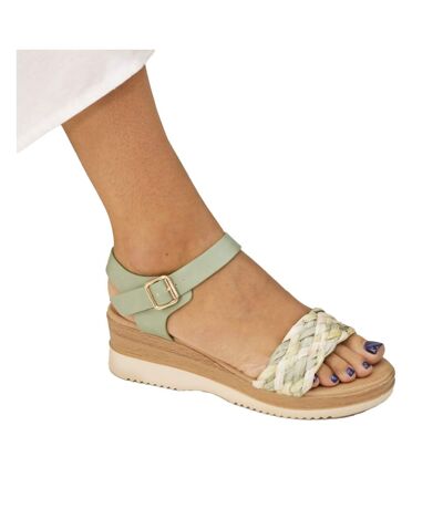 Sandales Indiana Femme Vert Lunar