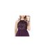 Womens/ladies Sequin Midi Dress Berry Maya Deluxe-1