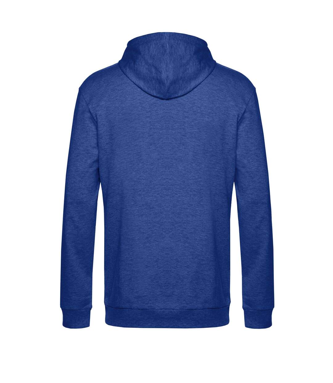 Sweat À Capuche Adulte Bleu Roi Chiné B&C-2