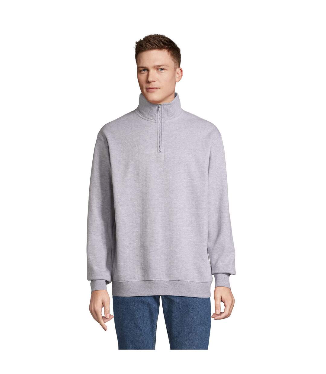 Sweat Conrad Adulte Gris Chiné SOLS-1