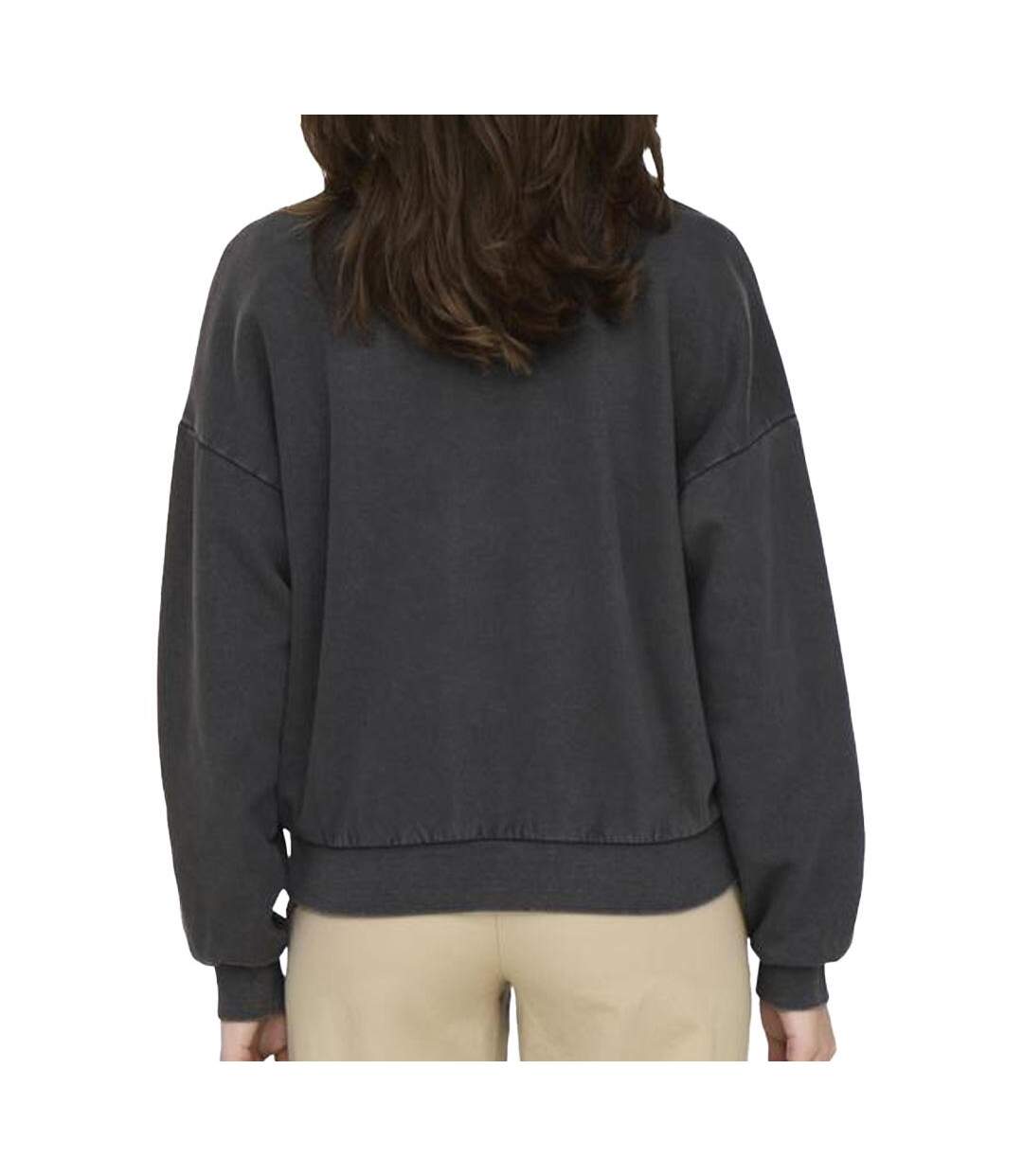 Sweat gris femme only lauren-2