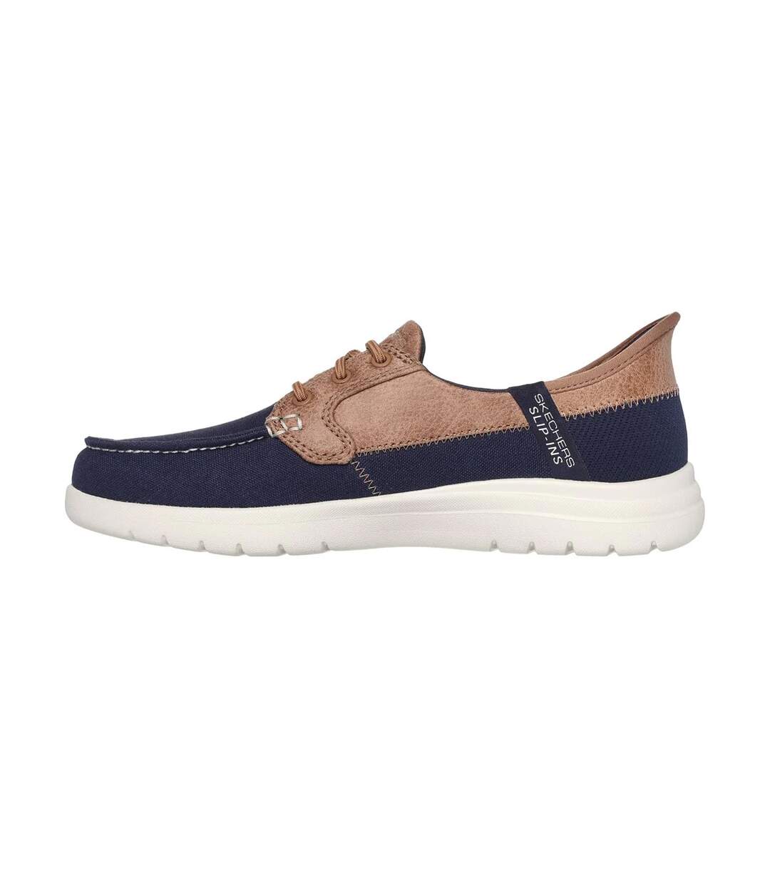 Womens/ladies On The Go Flex Palmilla Boat Shoes Taupe Skechers-2