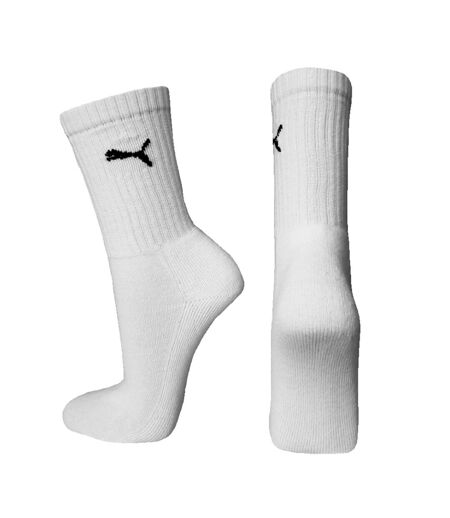 Puma Crew Sport Socks 3 Pair Pack / Mens Socks (White) - UTFS2209
