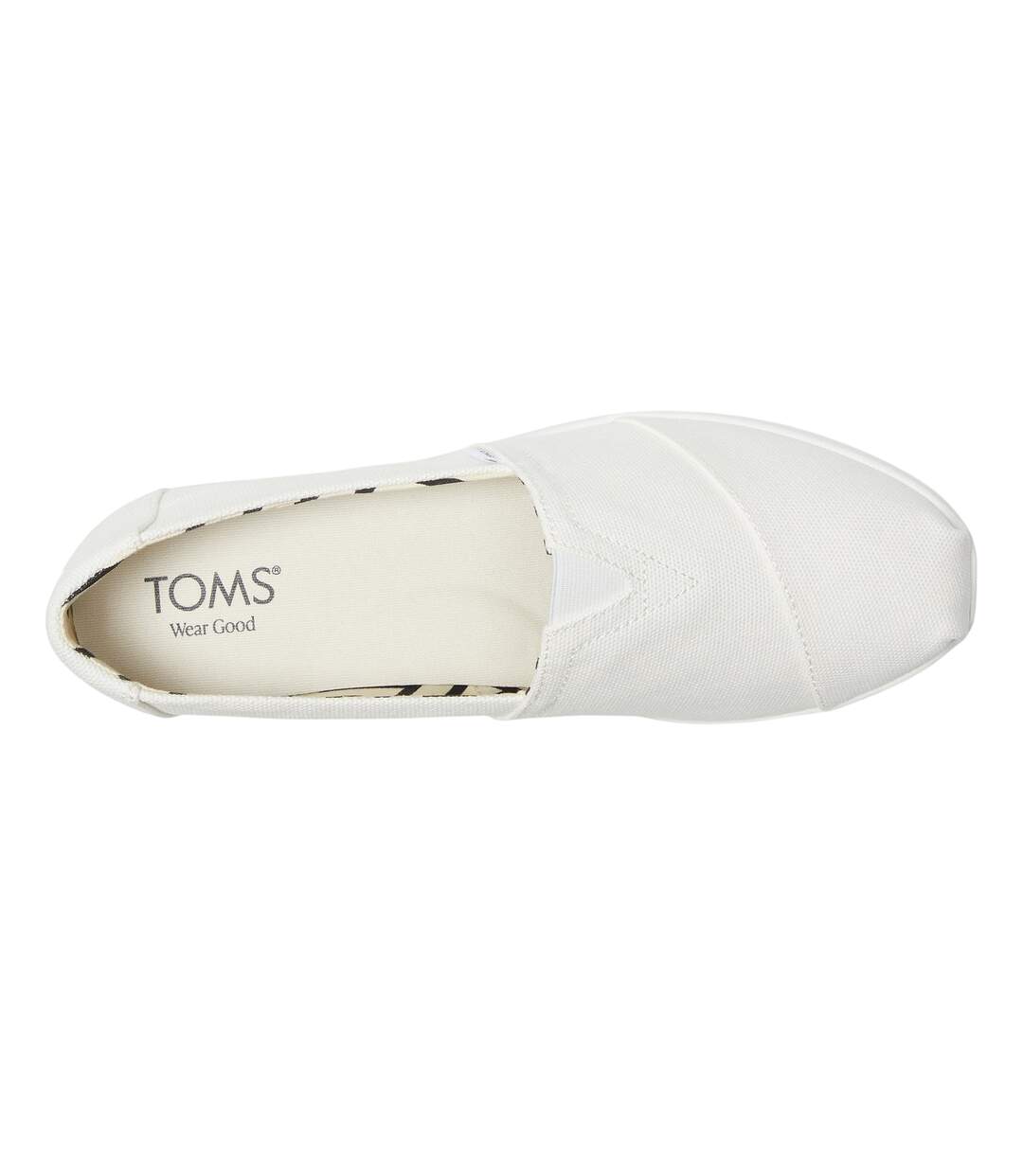 Womens/ladies Alpargata Plus Shoes White Toms-4
