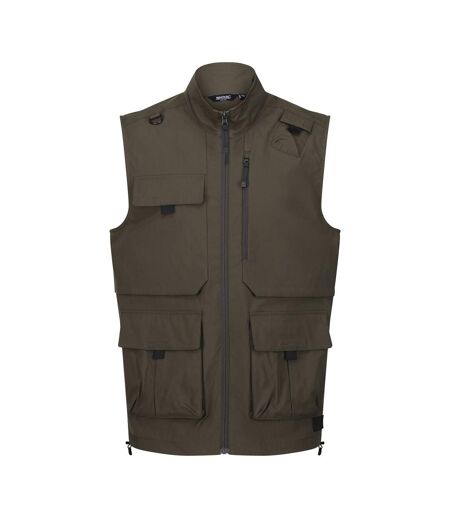 Mens travel light packaway vest dark khaki Regatta