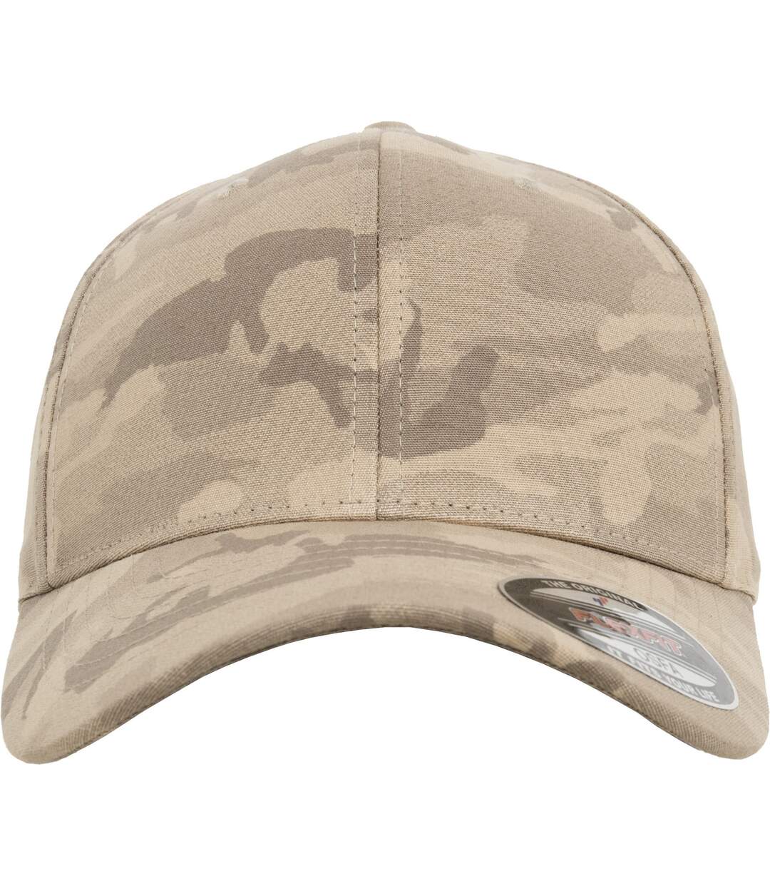 Casquette flexfit beige foncé camouflage Yupoong-4