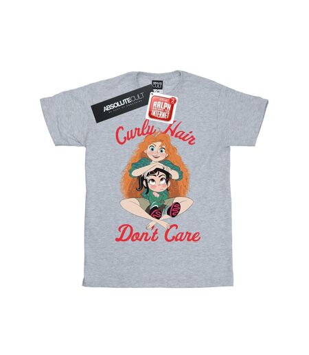 Disney Womens/Ladies Wreck It Ralph Merida And Vanellope Cotton Boyfriend T-Shirt (Gris sportif) - UTBI47538