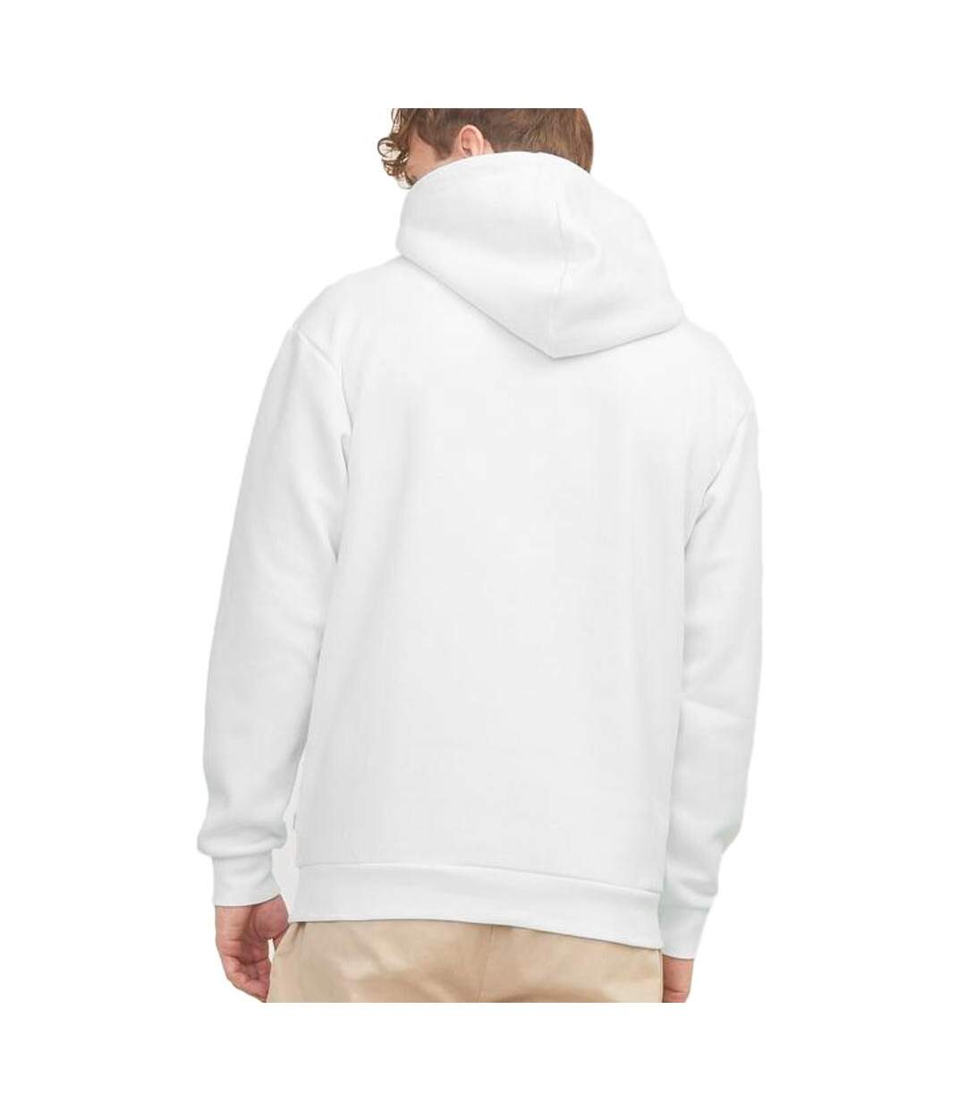 Sweat à capuche blanc homme jack & jones bradley hood-2