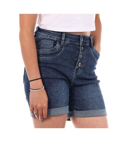Short bleu foncé femme monday premium long medium - l
