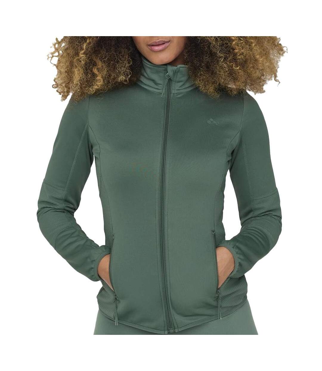 Veste polaire vert femme only play petta-1