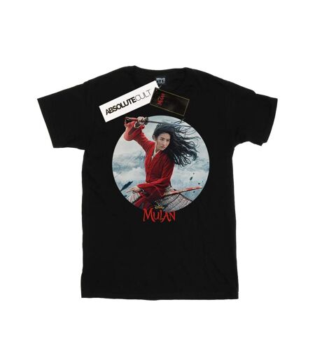 Disney Womens/Ladies Mulan Movie Sword Poster Cotton Boyfriend T-Shirt (Noir) - UTBI35654