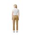 Womens/ladies Straight Leg Trousers Beige Lacoste-3