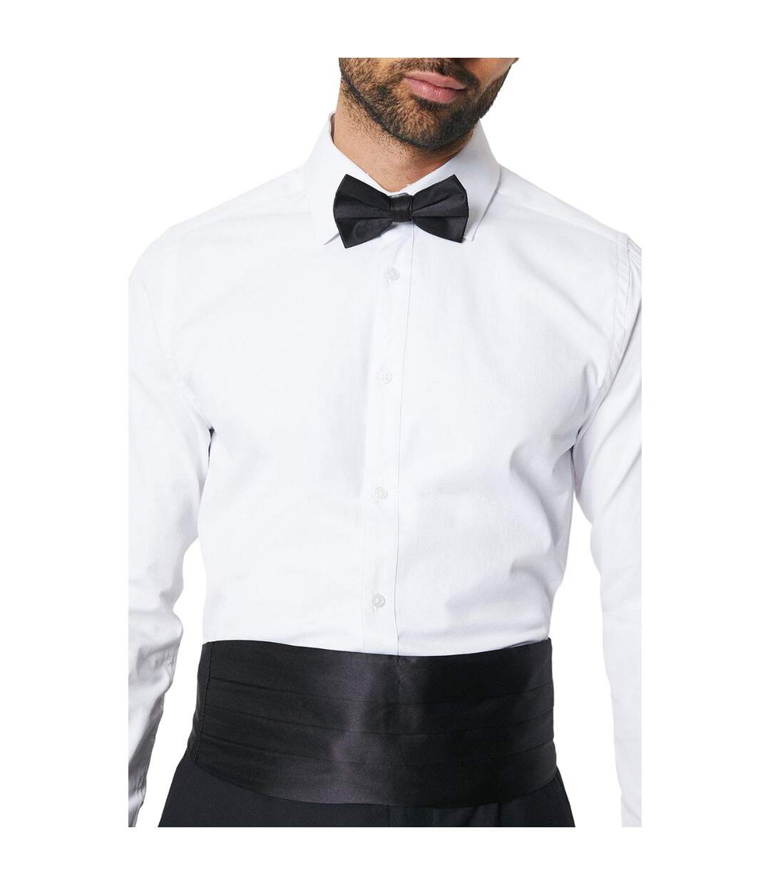 Mens Tie & Cummerbund Set One Size Black Burton-3