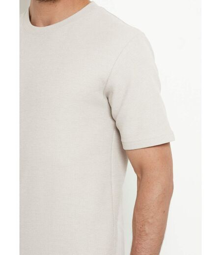 T-shirt col rond épais maille texturée