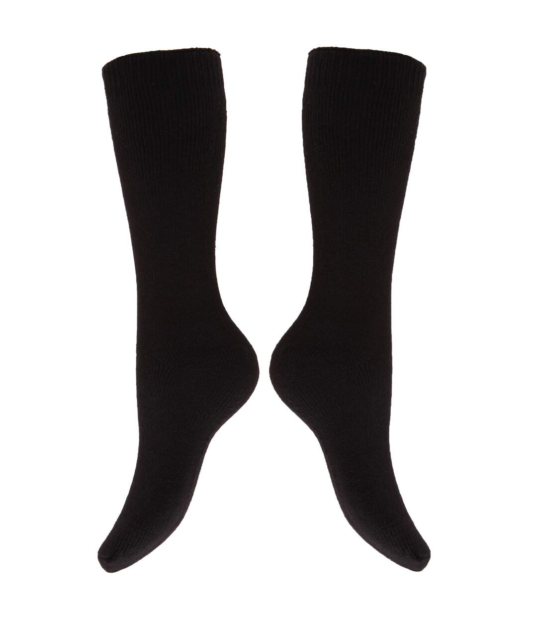 Floso Womens/Ladies Thermal Winter Wellington/Welly Boot Socks (2 Pairs) (Black) - UTW259-2
