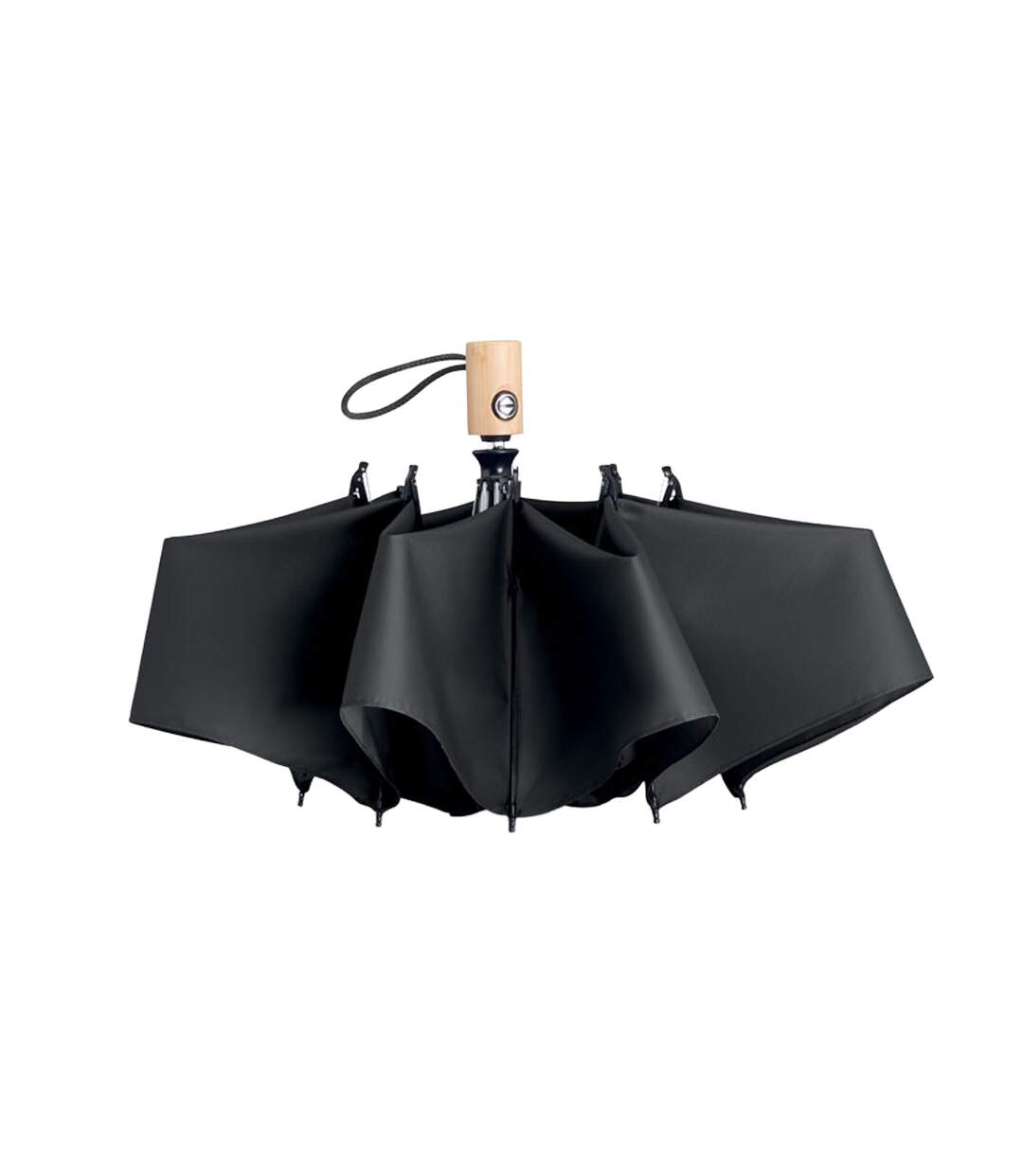 Parapluie Pliant Leeds Taille Unique Noir MidOcean-4