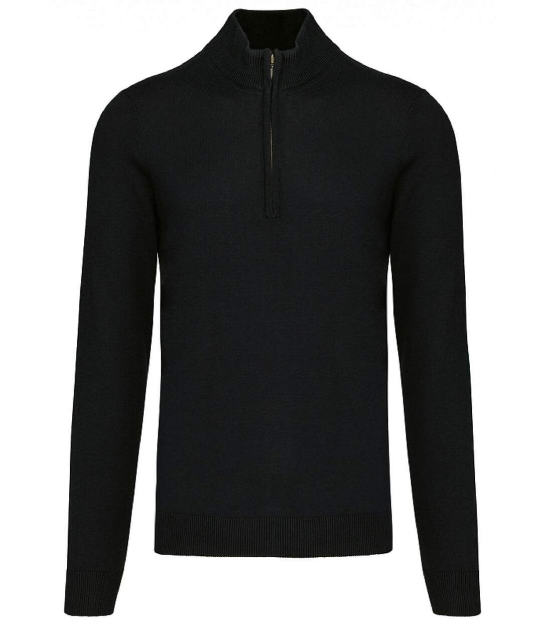 Pull col zippé pour homme - K970 - noir