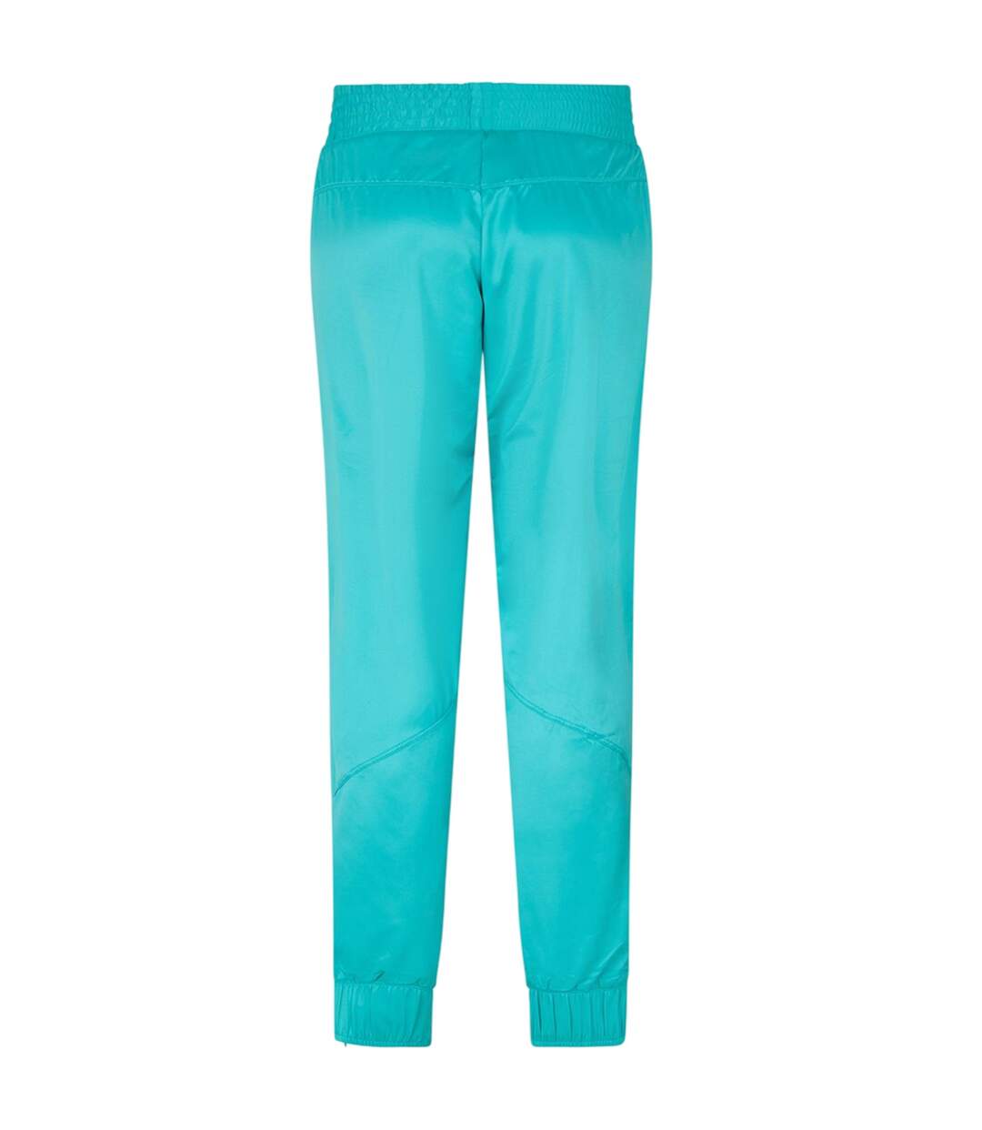 Womens/ladies Slim Tracksuit Bottoms Blue Head-2