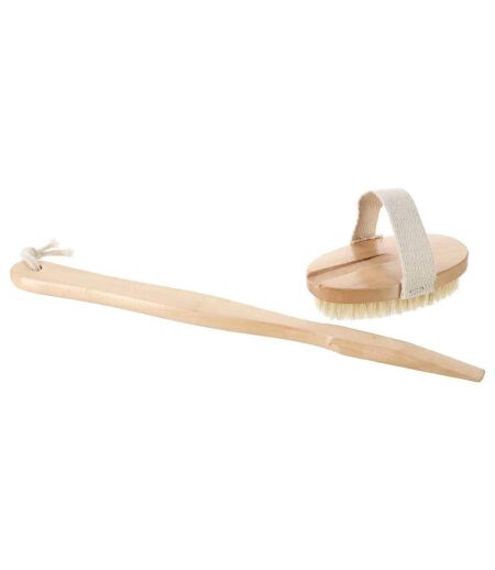 Brosse à Dos en Bois Détachable 43cm Naturel