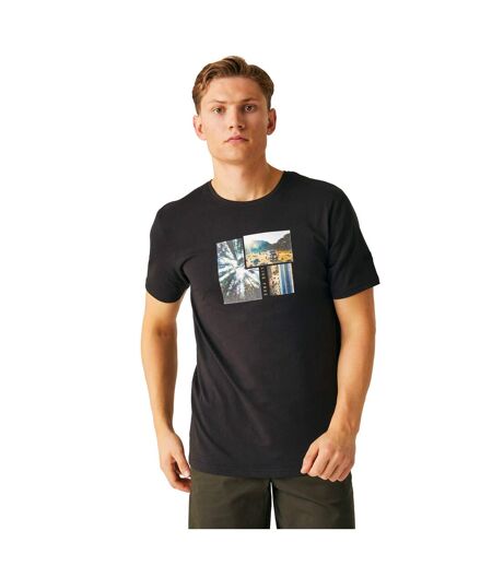 Regatta Mens Cline VIII Photograph T-Shirt (Black) - UTRG9857