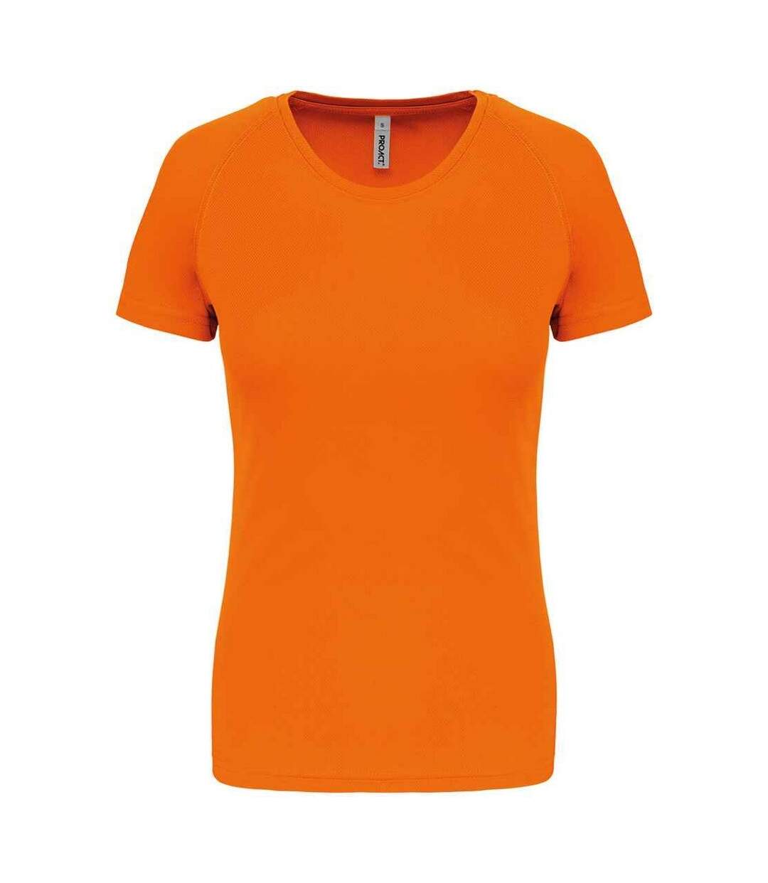 Womens/ladies Performance T-shirt Fluorescent Orange Proact-1