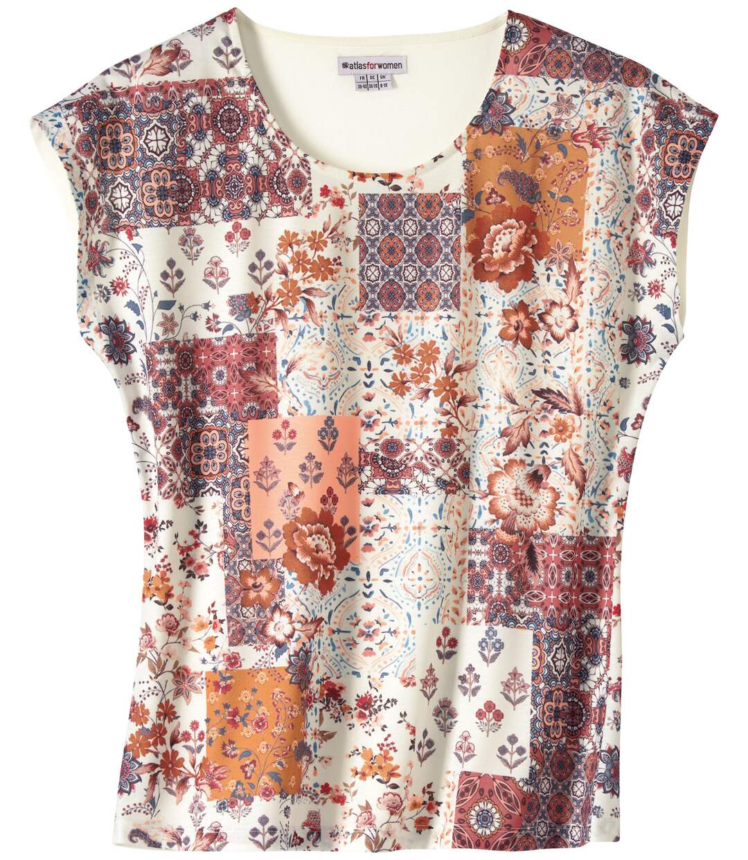 Tee-shirt Imprimé Patchwork 