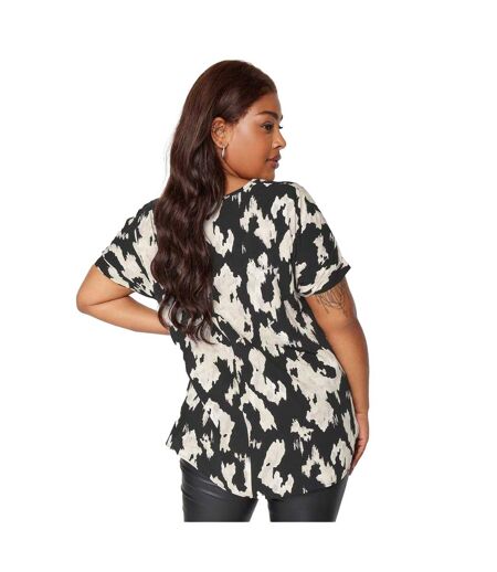 T-shirt Manches Courtes Femme Noir Yours