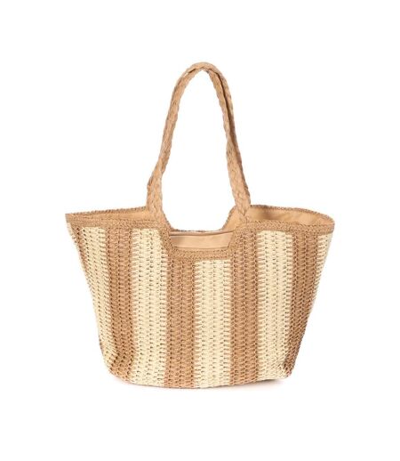 Sac de plage naturel/taupe femme gérard pasquier
